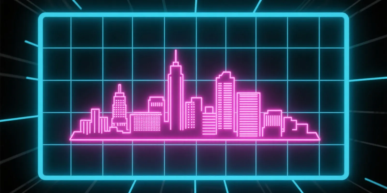 上海天际线游戏风海报