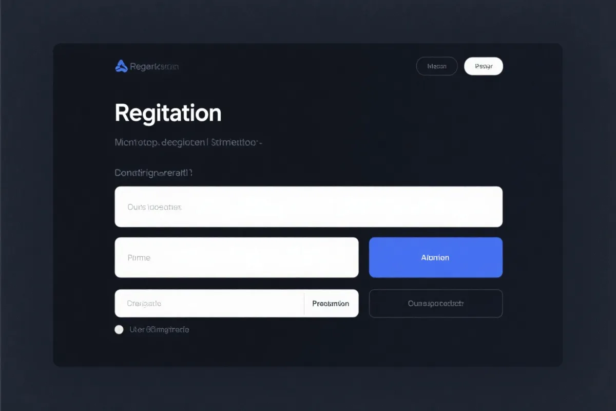 注册界面示意图